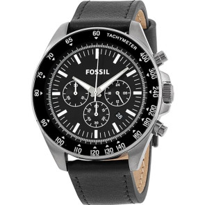 Bracelet de montre Fossil BQ2170 Cuir Noir 20mm